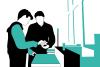 Un jeune adulte lors d'un stage d'orientation professionnelle